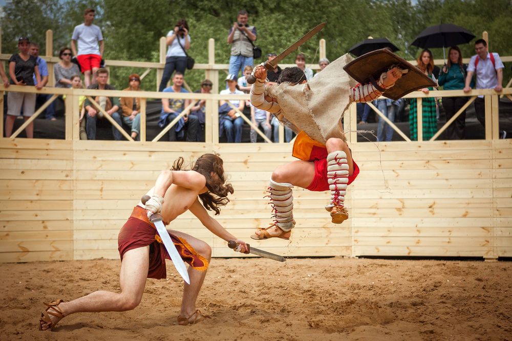 Кровь и песок. Гладиаторский бой.