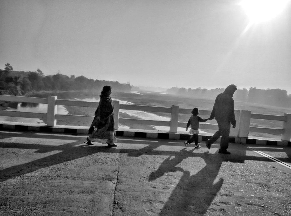 Guided by father, cared by mother
