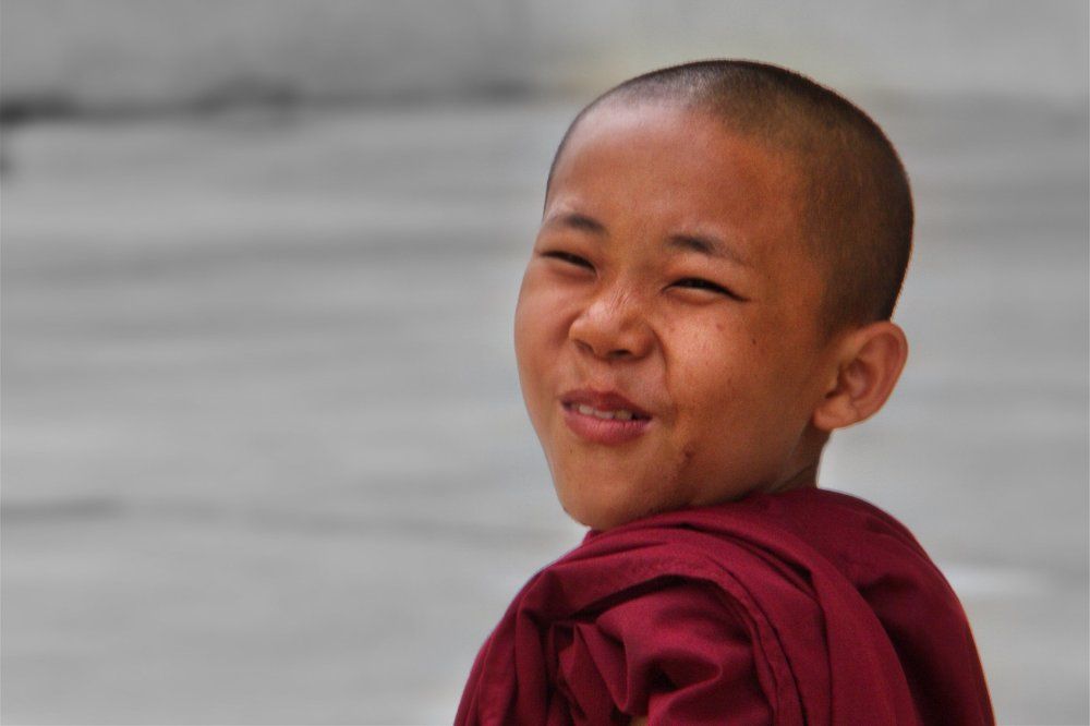 Happy monk