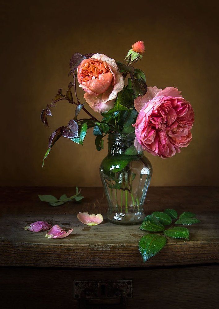 Осенние розы.