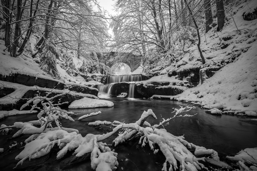 Winter waterfall