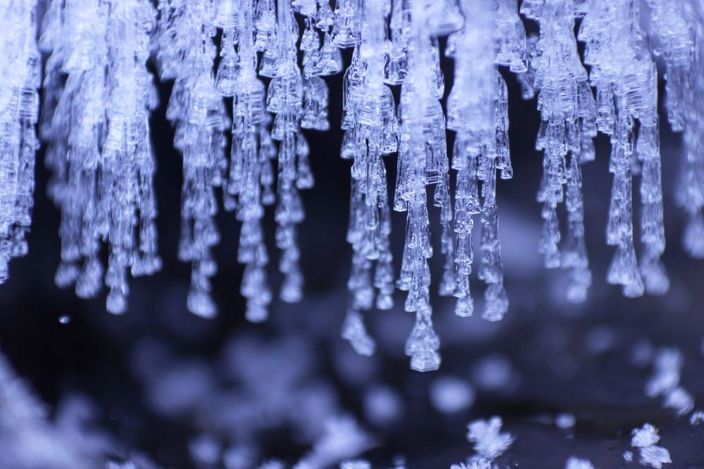 Curtains from the icicles