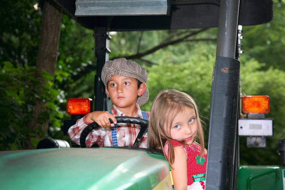 I'll drive you on a tractor