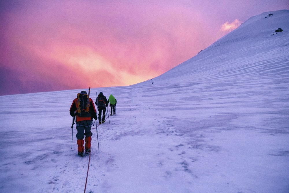 Казбек. Путь к вершине.
