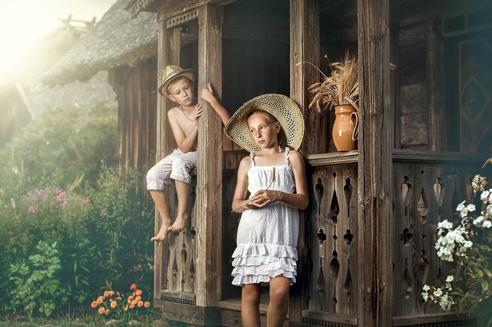 children in the village