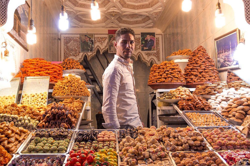 Торговец сладостями, Марракеш / Sweets merchant, Marrakech