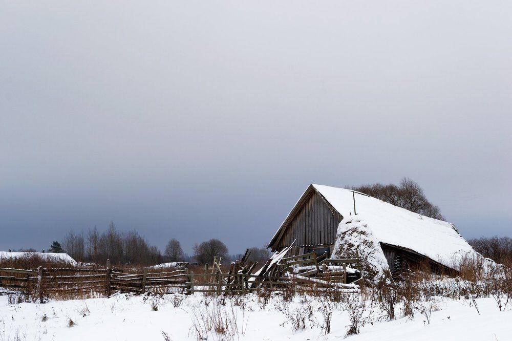 Русская деревня. Поздняя осень