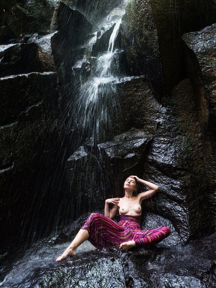 Bliss in the waterfall