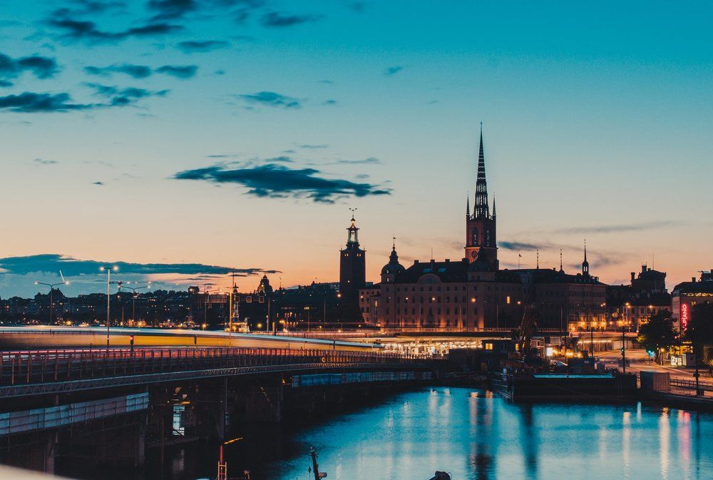 Magic lights of Stockholm