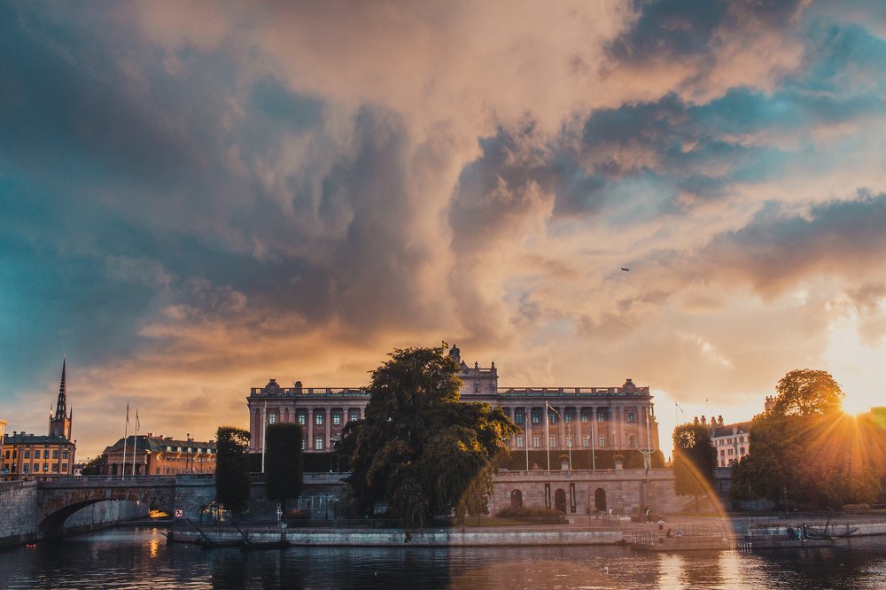 Stormy sunset