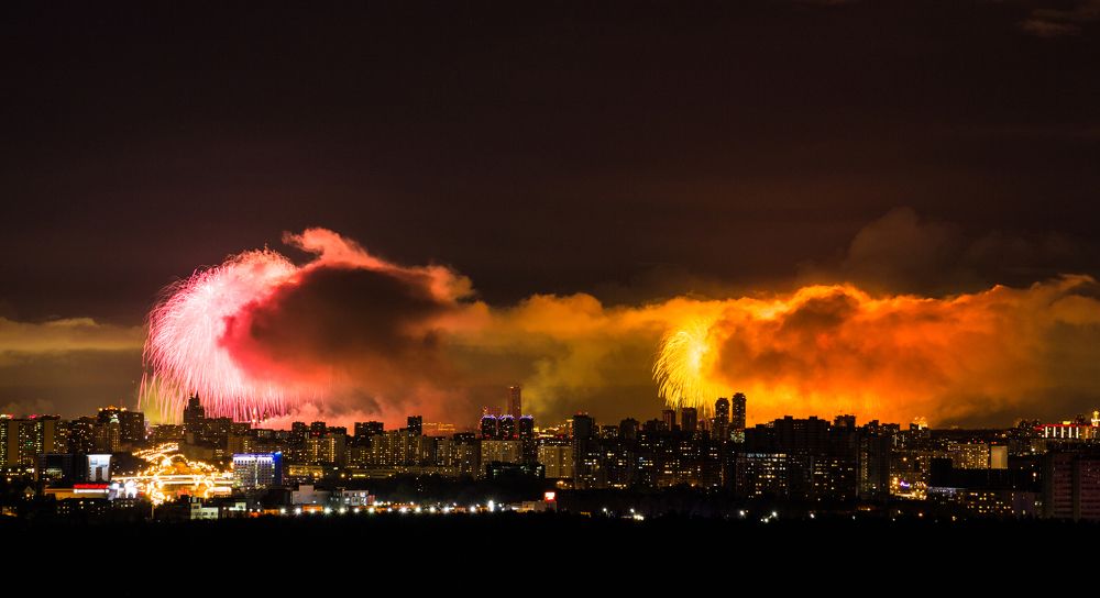 Праздничный салют. Москва. 09.05.2017