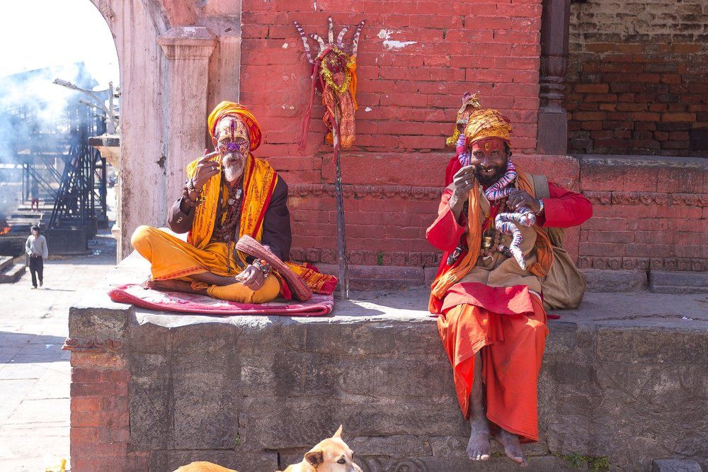 Пашупатинатх, крематорий / Cremation place in Pashupatinath