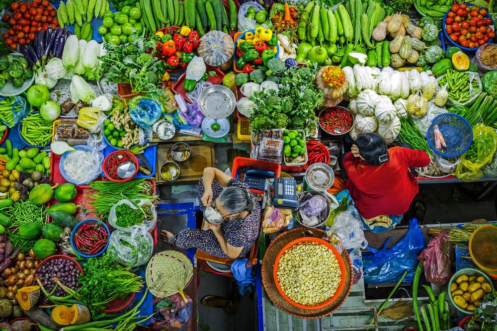 Traditional Vietnamese market