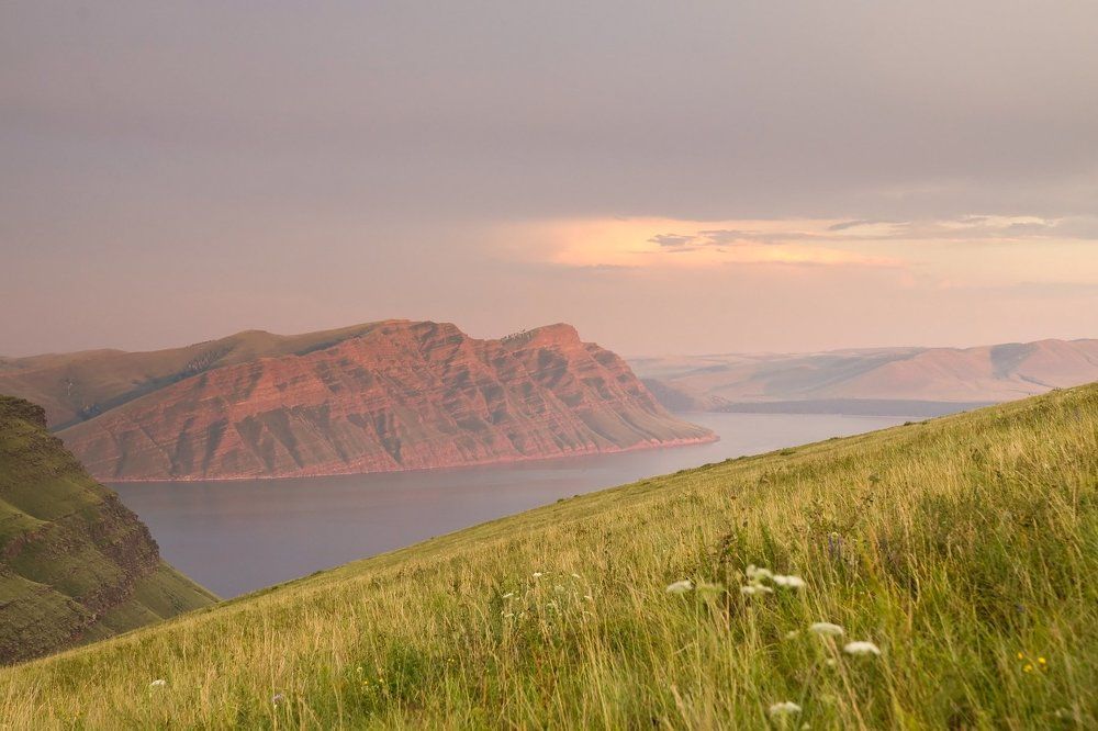 Вечер в заповеднике "Хакасский". Участок Оглахты
