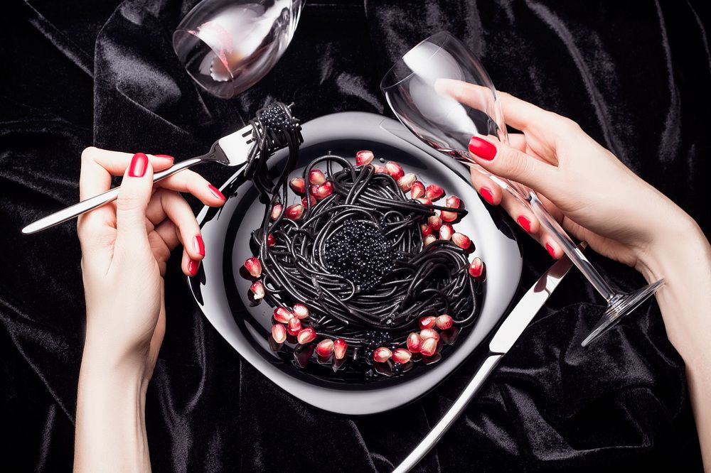 Still life with caviar