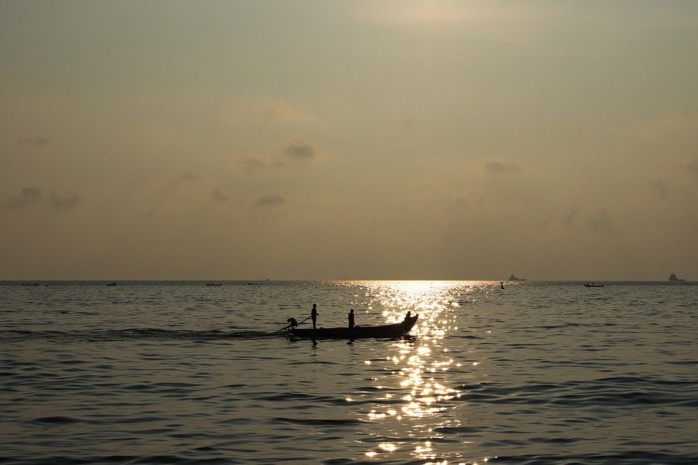 Fishing in the morning