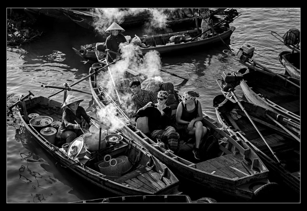 Floating Market On the river