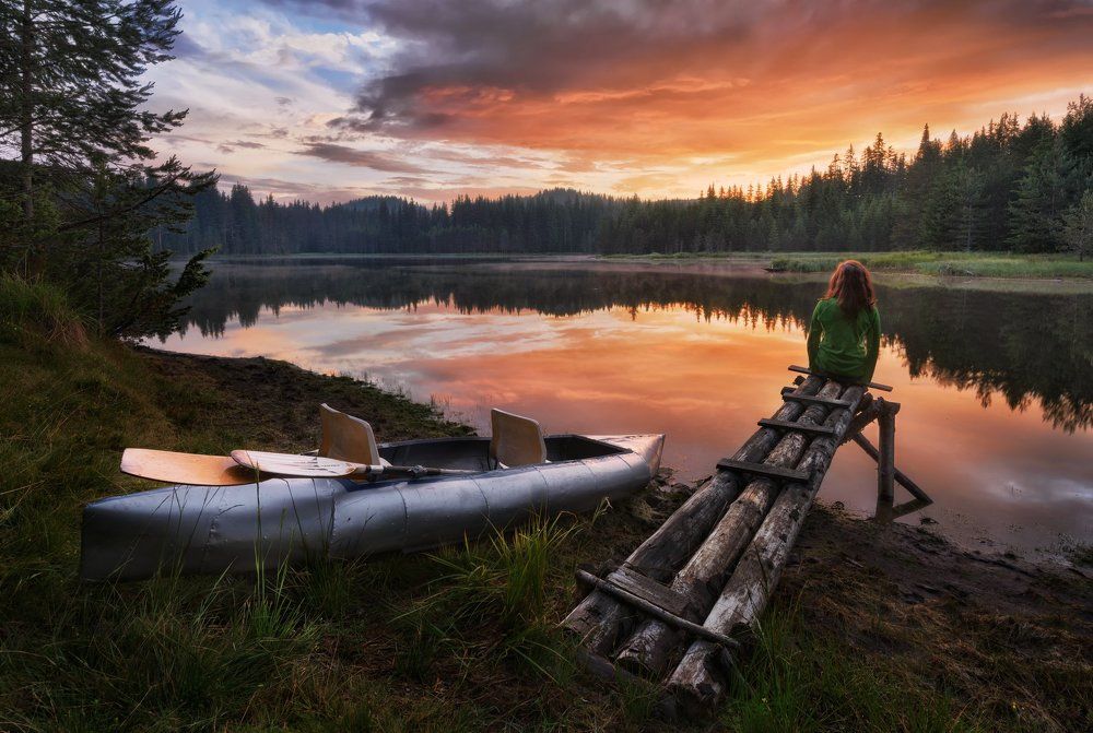 Закат на "Широкой поляне"