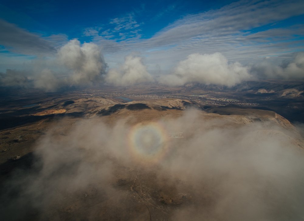 Брокенский призрак с воздуха