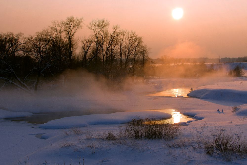 Морозный закат