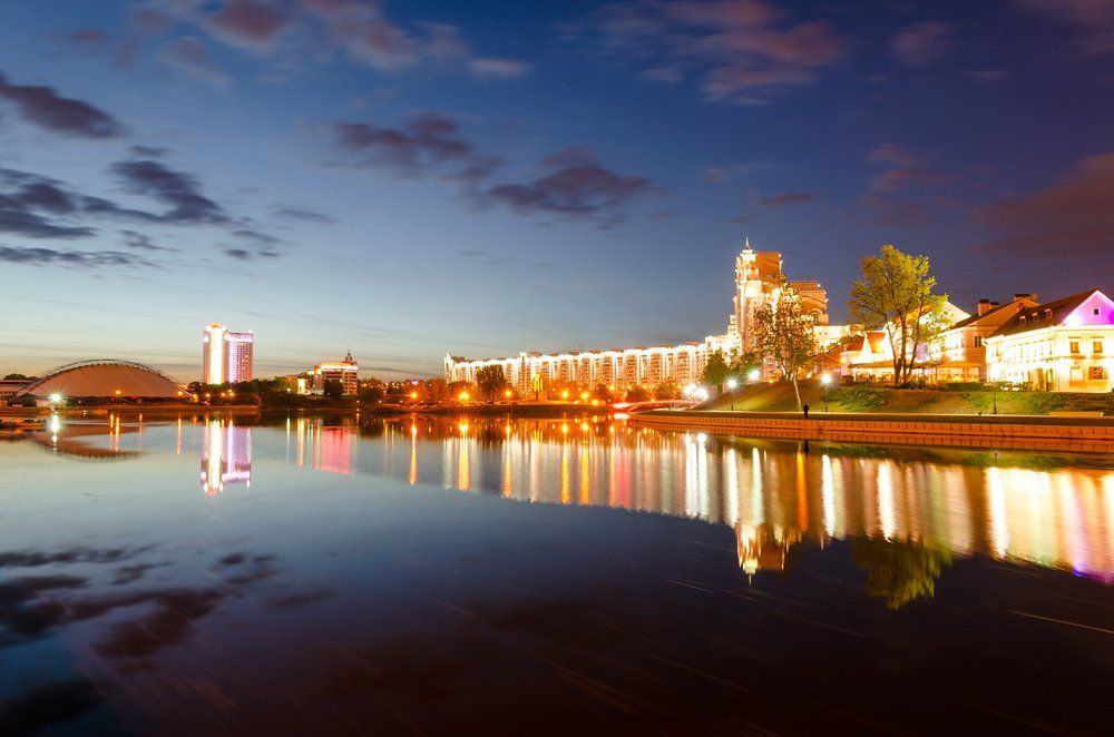 When night envelops the city