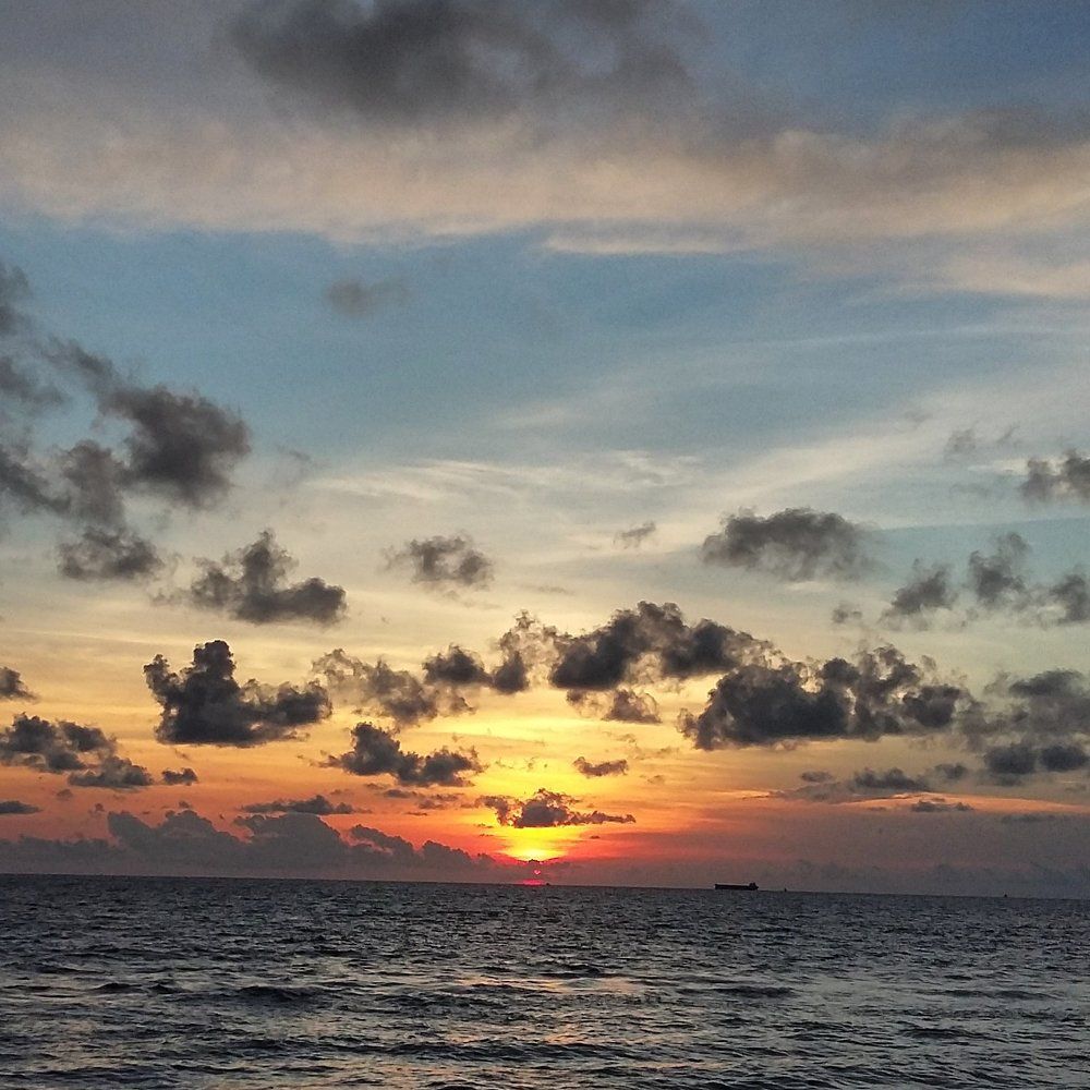 Sunset at Mount Lavinia Beach, Sri Lanka