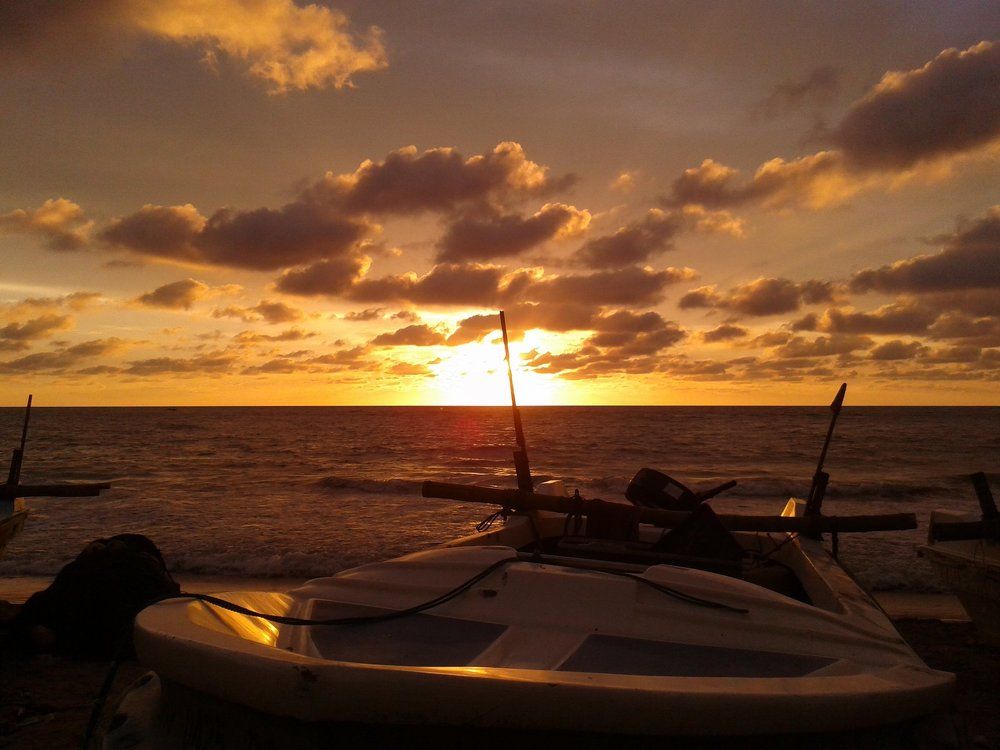 Sunset at Mount Lavinia Beach, Sri Lanka
