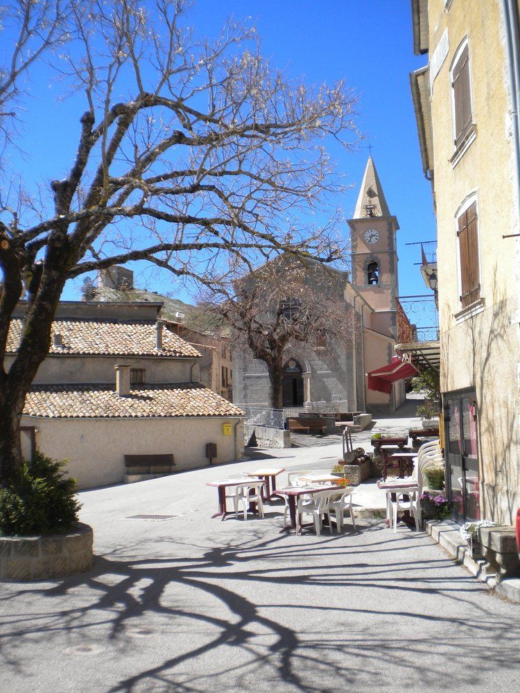 Early spring in a small Provencal town