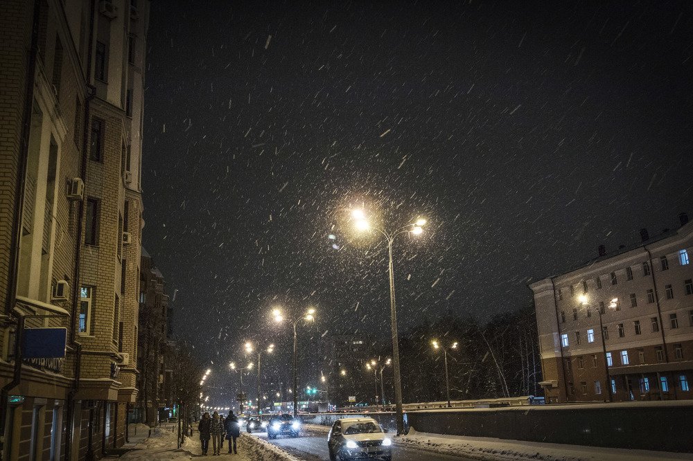 Ночной снегопад