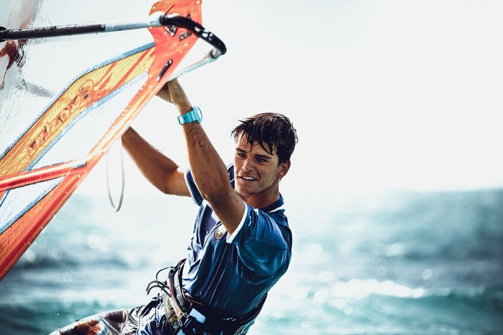 Ethan Westera. Windsurf competition