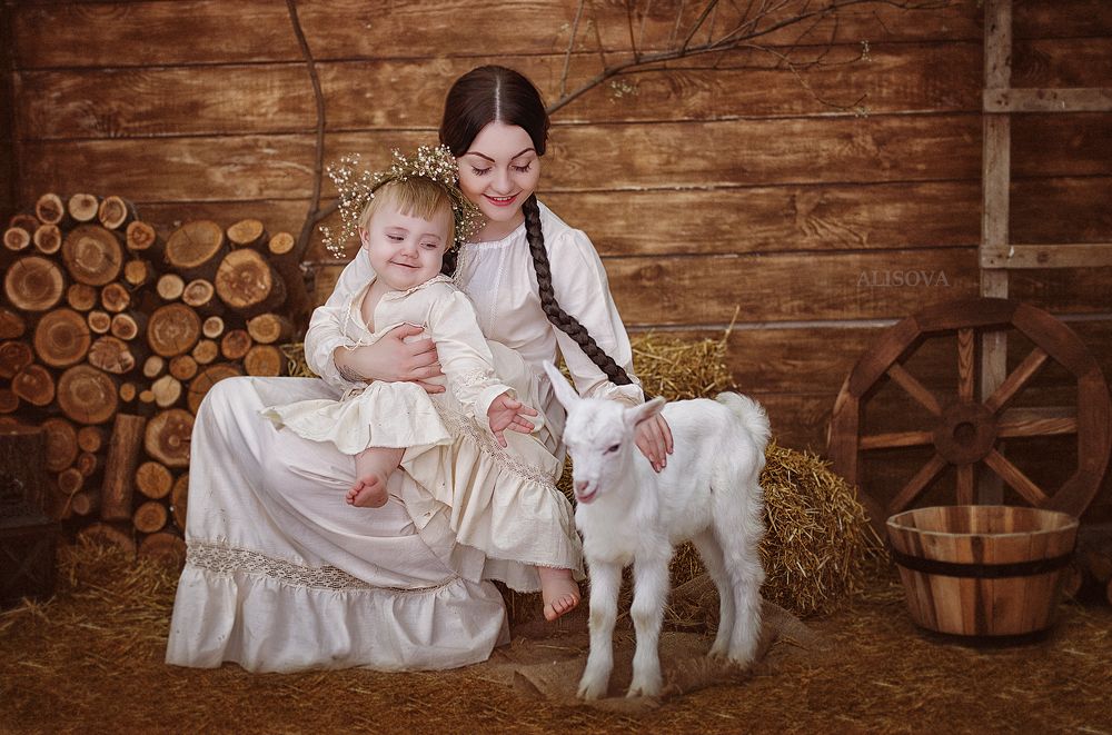 Знакомство с козочкой