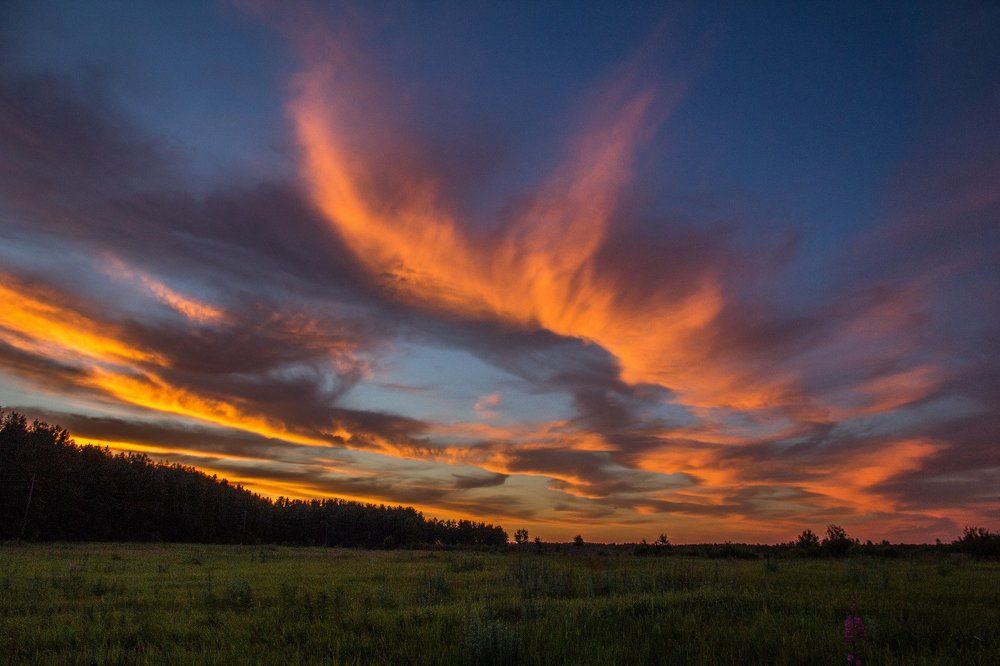 Огненные всполохи заката