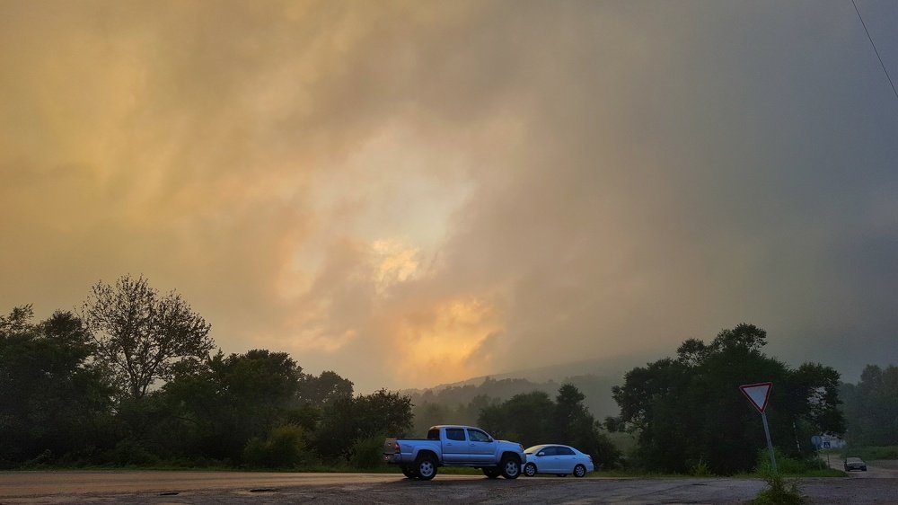Тайфун уходит