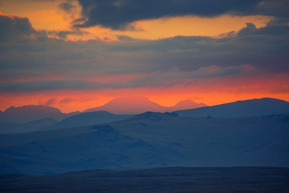 Аврора над плато Укок