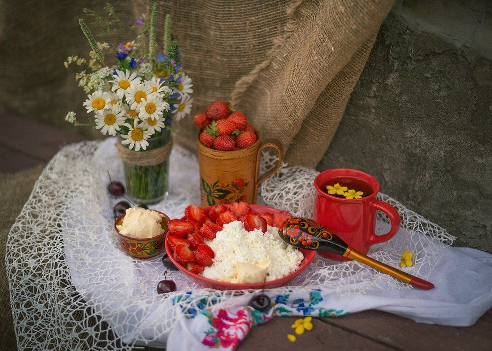 Завтрак с клубникой