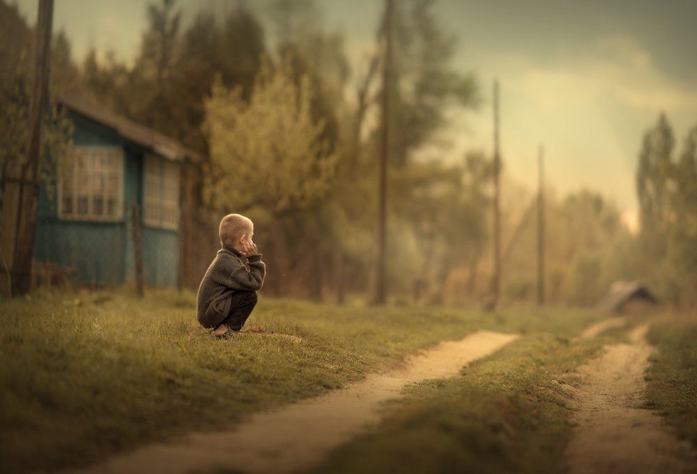 Один в деревне