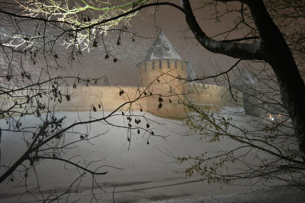 Наконец то снег выпал