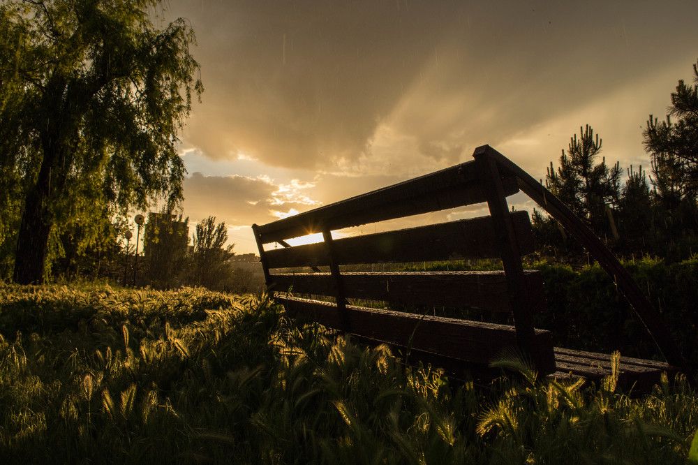 Закат после дождя