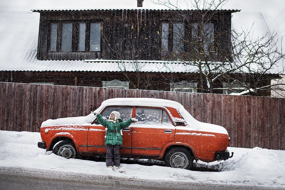 зима в сельхозпоселке