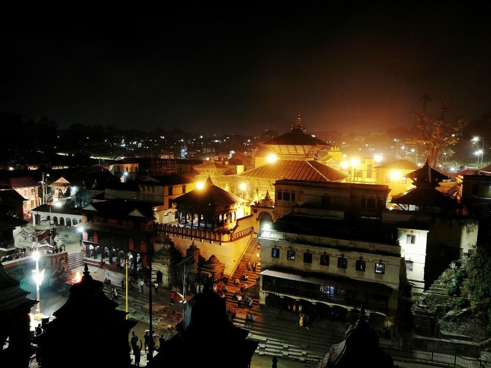 Night Shot of Pashupatinath, Nepal
