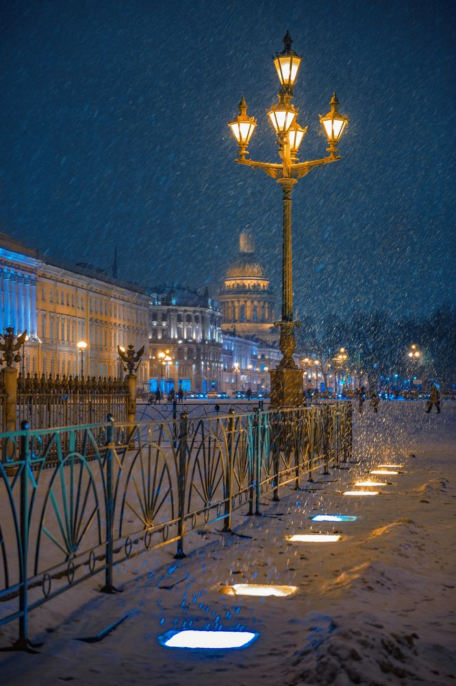 Snow in Sankt Petersburg