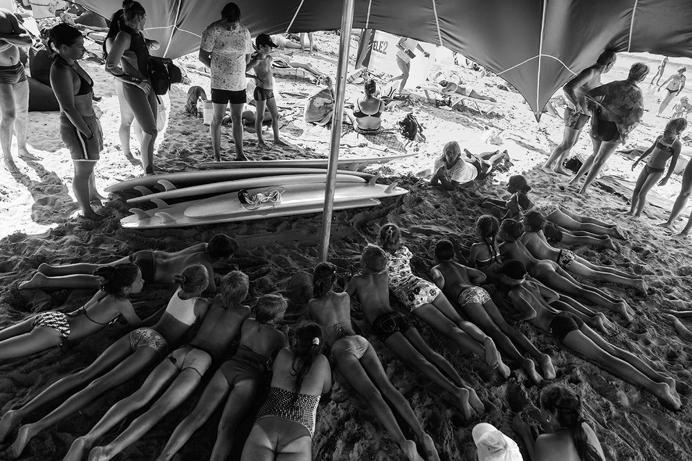 Surf master class for children