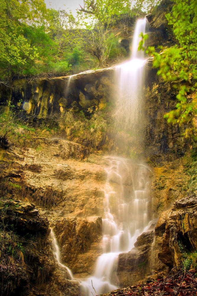transparent waterfall