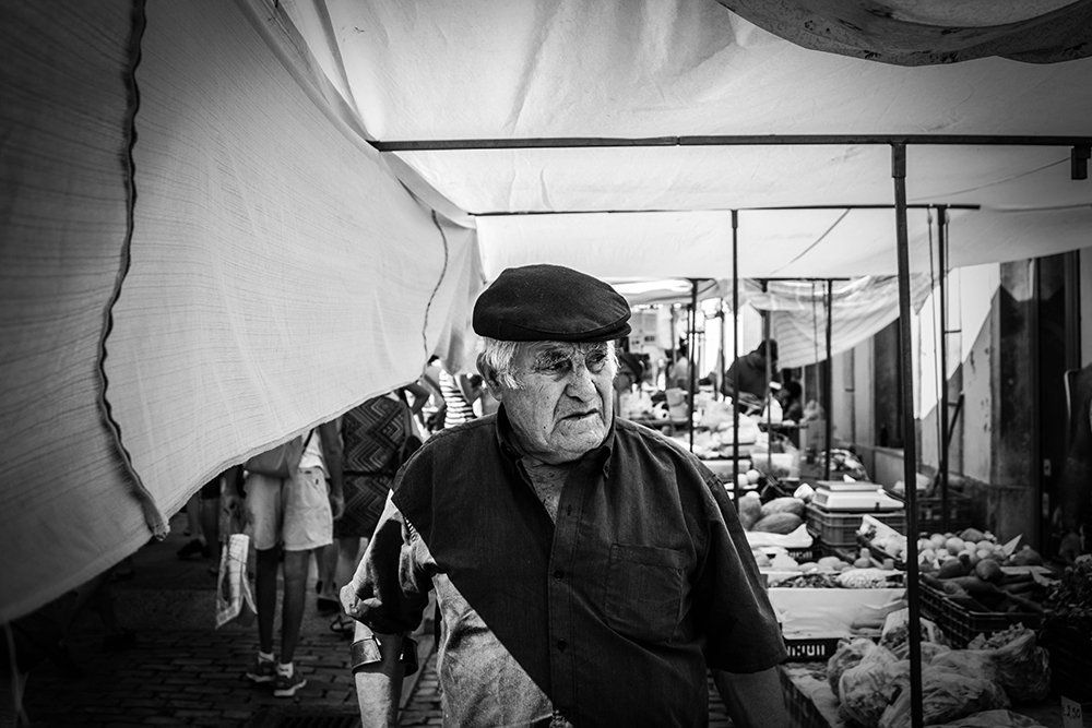Old man at the market