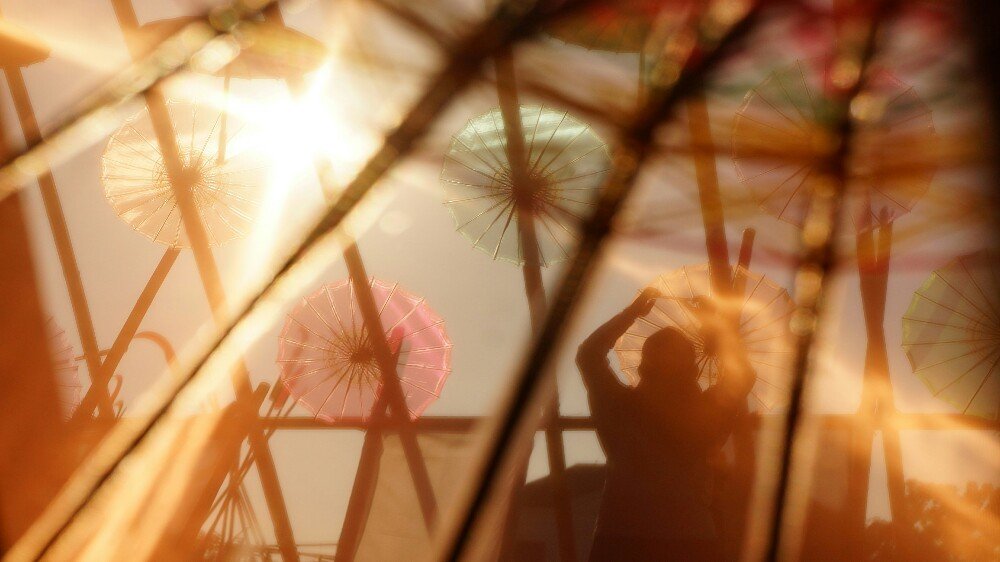 Sparkling of Umbrellas