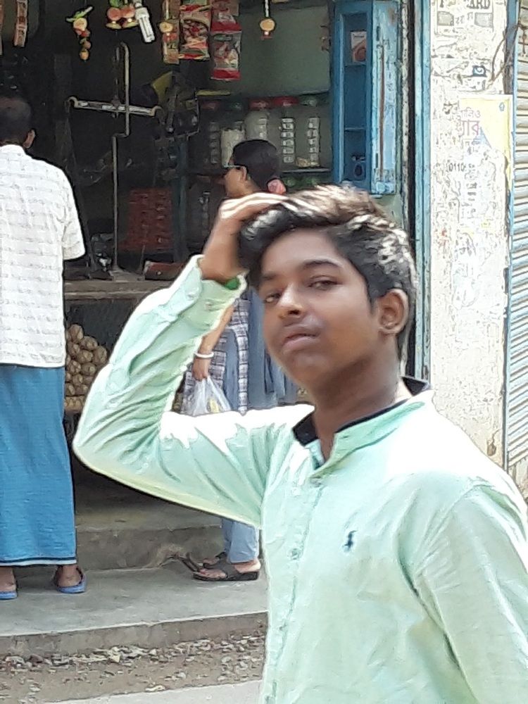 Boy looking