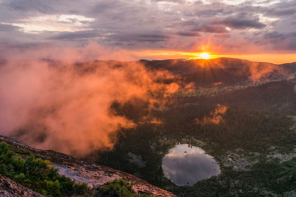 Закат в Ергаках
