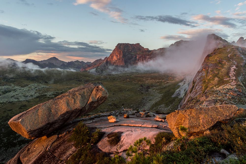 Ергаки в лучах заката