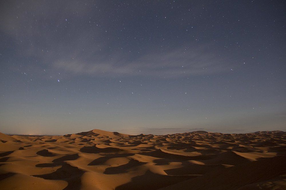 Сахара ночью