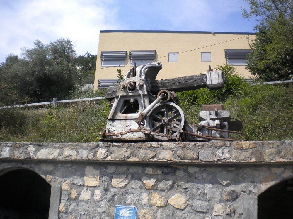 A museum exhibit directly on the streets in the Provencal town